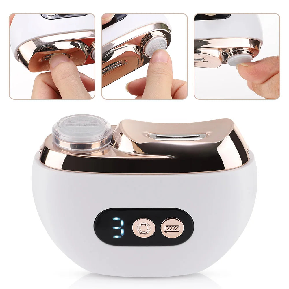 Electric Nail Clipper Grinding and Polishing with Light Automatic Nail Trimmer Rechargeable Nail Cutter Manicure for Baby Adult