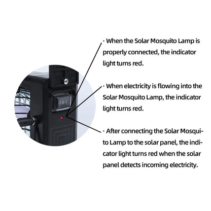 Outdoor Solar Mosquito Zapper Killer Lamp Mosquito Trap IPX4 Waterproof Ground Insert UV Pest Control for Garden Yard Farm