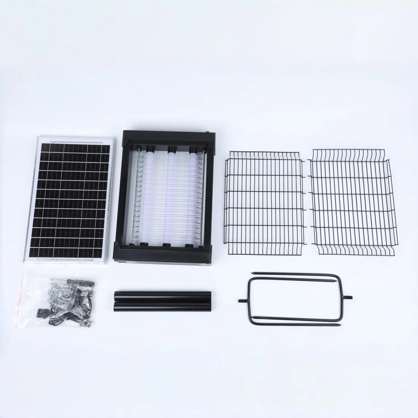 Outdoor Solar Mosquito Zapper Killer Lamp Mosquito Trap IPX4 Waterproof Ground Insert UV Pest Control for Garden Yard Farm