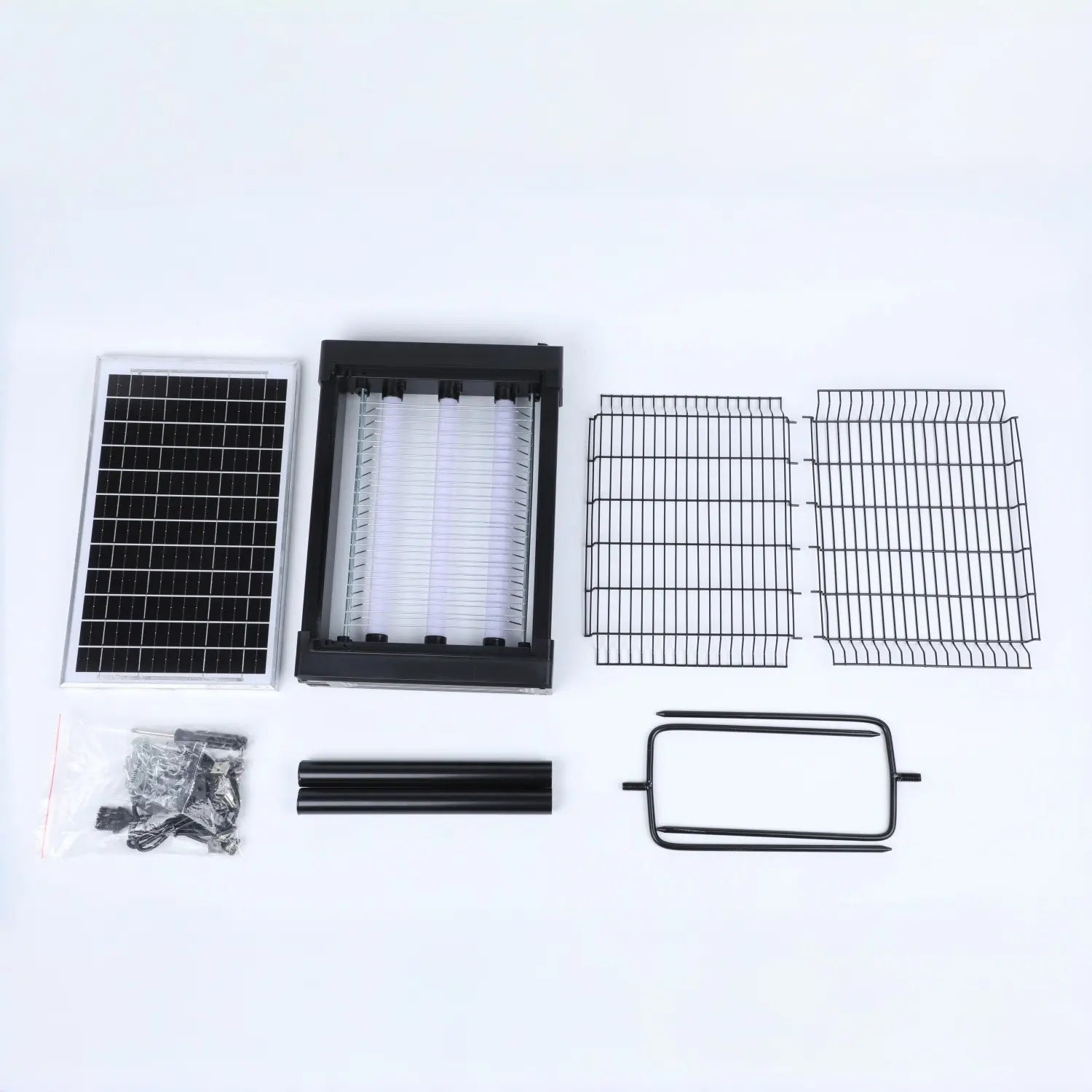 Outdoor Solar Mosquito Zapper Killer Lamp Mosquito Trap IPX4 Waterproof Ground Insert UV Pest Control for Garden Yard Farm